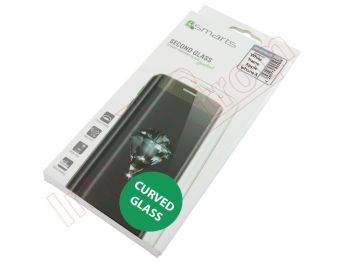 Protector de pantalla de cristal templado con bordes redondeados 4 Smarts, color blanco para Iphone X, en blister